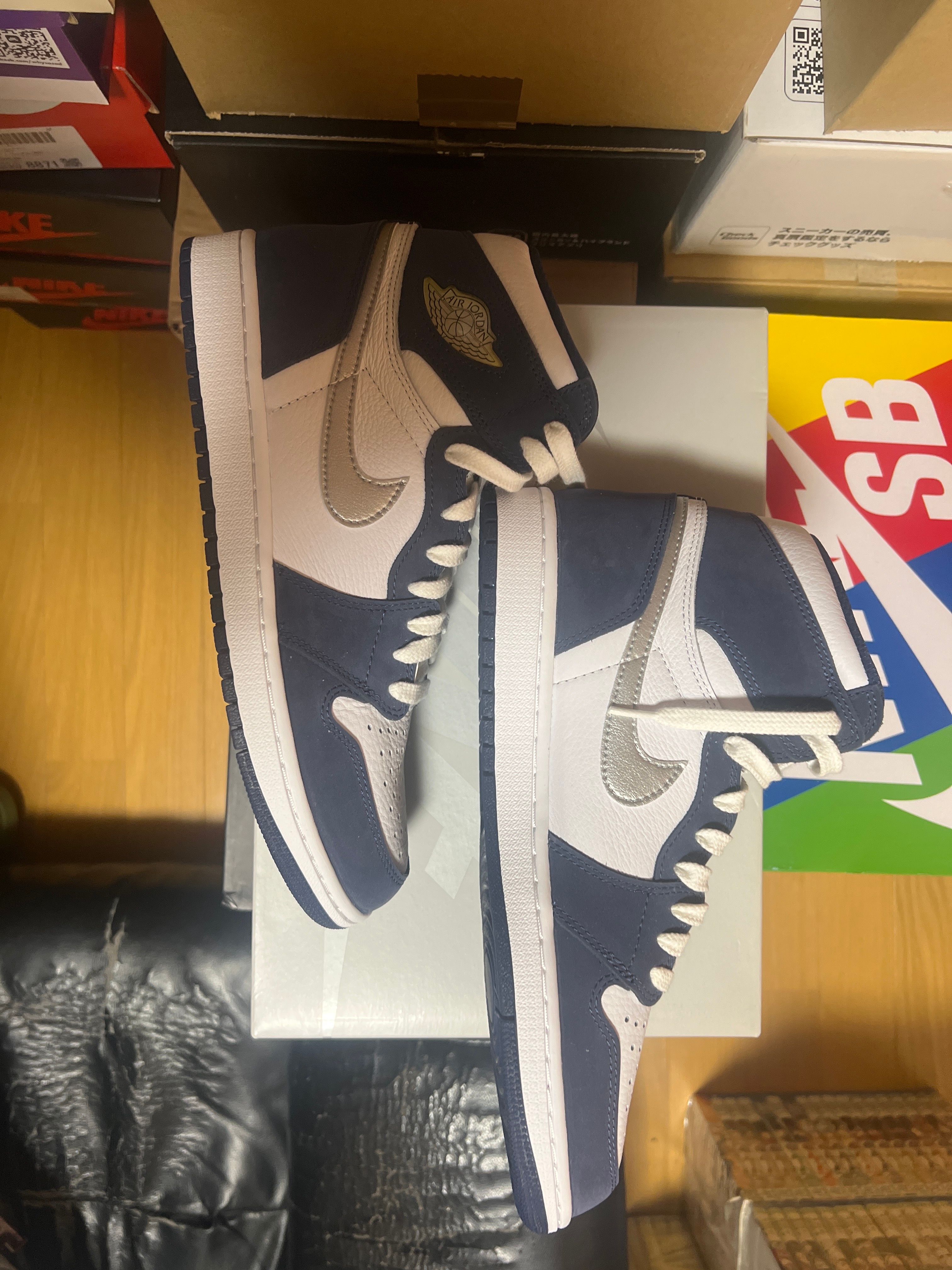 Nike Air Jordan 1 High OG CO.JP "White/Midnight Navy" (2020)(ブリーフケースなし)