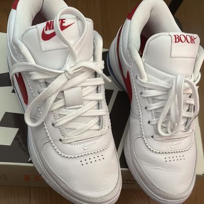 Nike Book 1 Cortez "Forrest Gump/White and Varsity Red" (FJ4250-105/FJ4249-105)