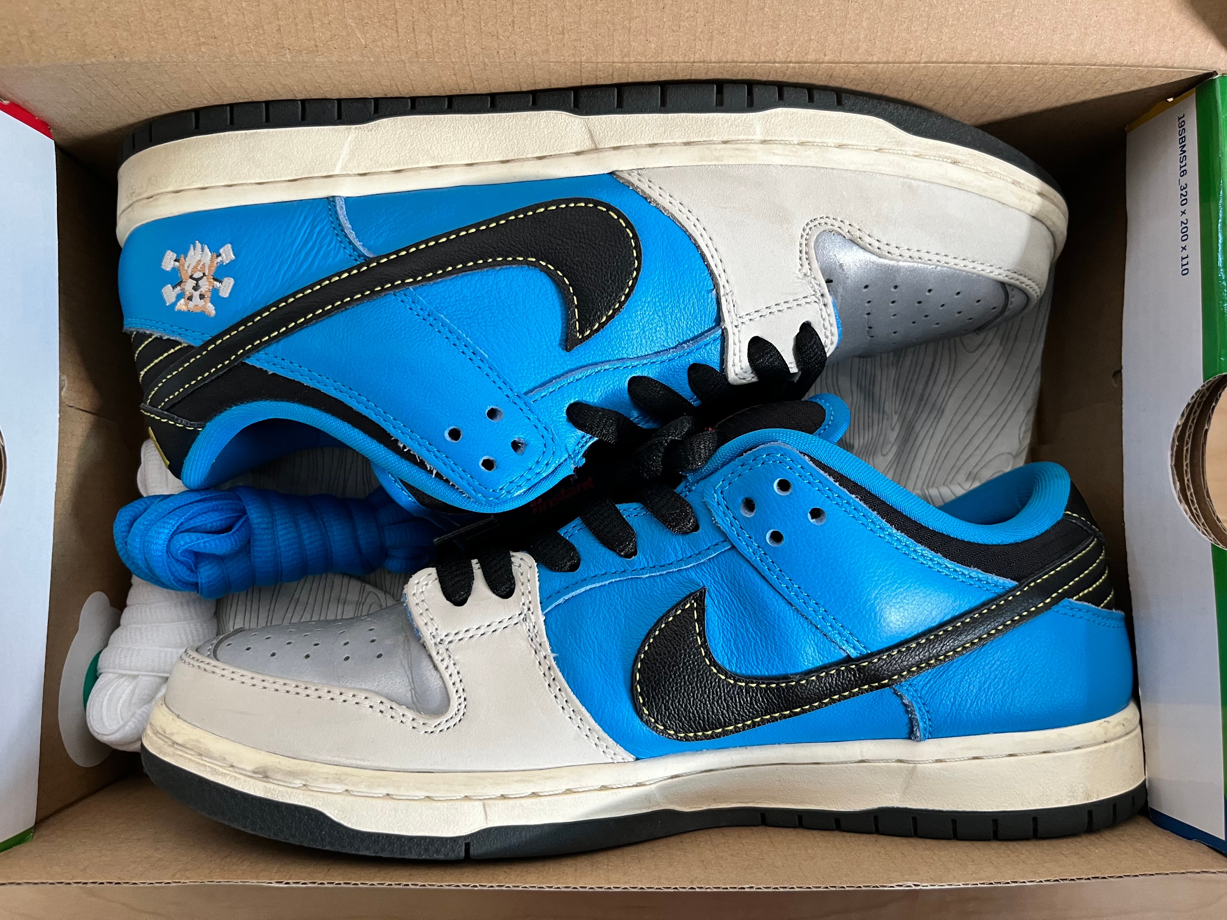 Instant Skateboards × Nike SB Dunk Low "Blue Hero"