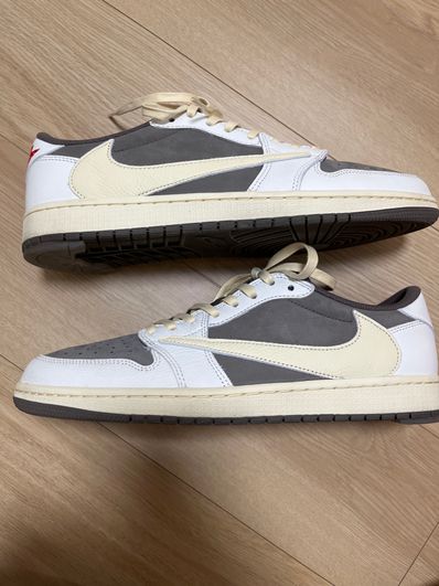 Travis Scott × Nike Air Jordan 1 Low OG SP "Reverse Mocha/Sail and Ridgerock"