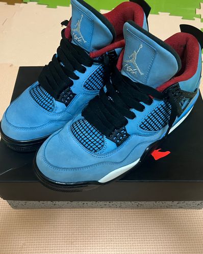 Travis Scott × Nike Air Jordan 4 Retro Cactus Jack "University Blue"