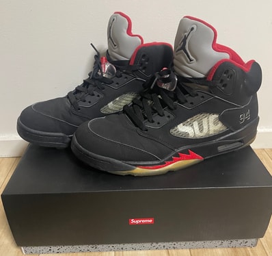 Supreme × Nike Air Jordan 5 Retro "Black"