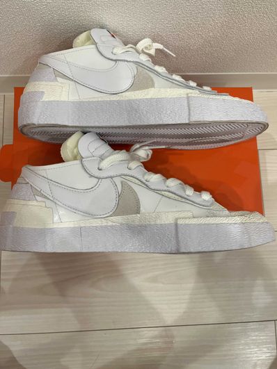 sacai × Nike Blazer Low "White Patent Leather"