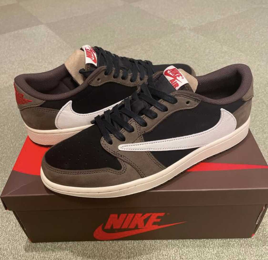 Travis Scott × Nike Air Jordan 1 Low OG SP-T  "Black/Dark Mocha"