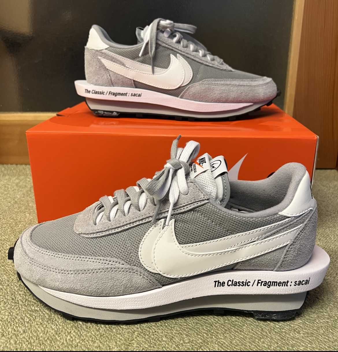 Fragment × sacai × Nike LD Waffle "Light Smoke Grey"