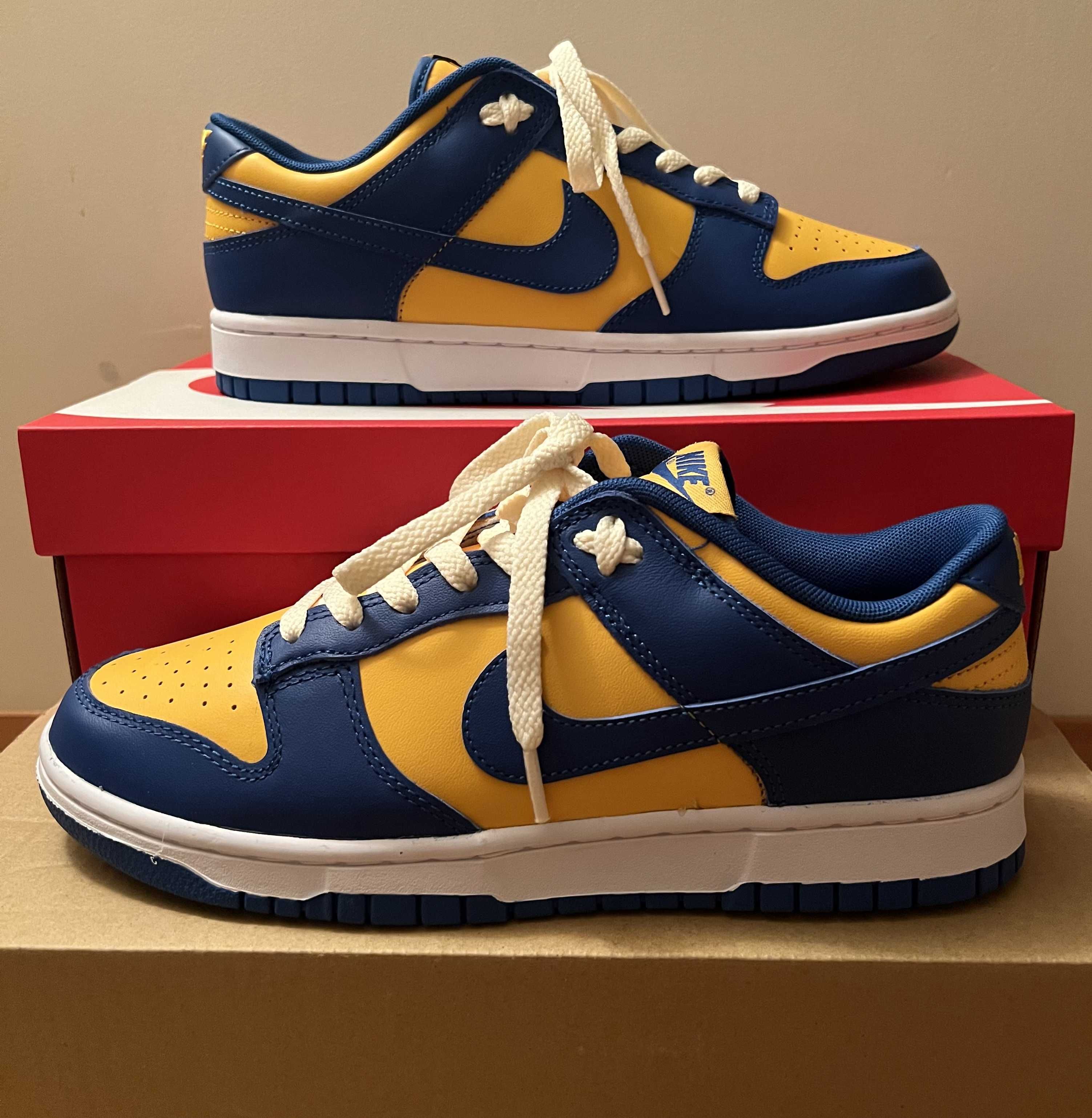 Nike Dunk Low "Blue Jay and University Gold"
