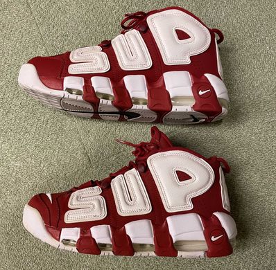 Supreme × Nike Air More Uptempo "White/Red"
