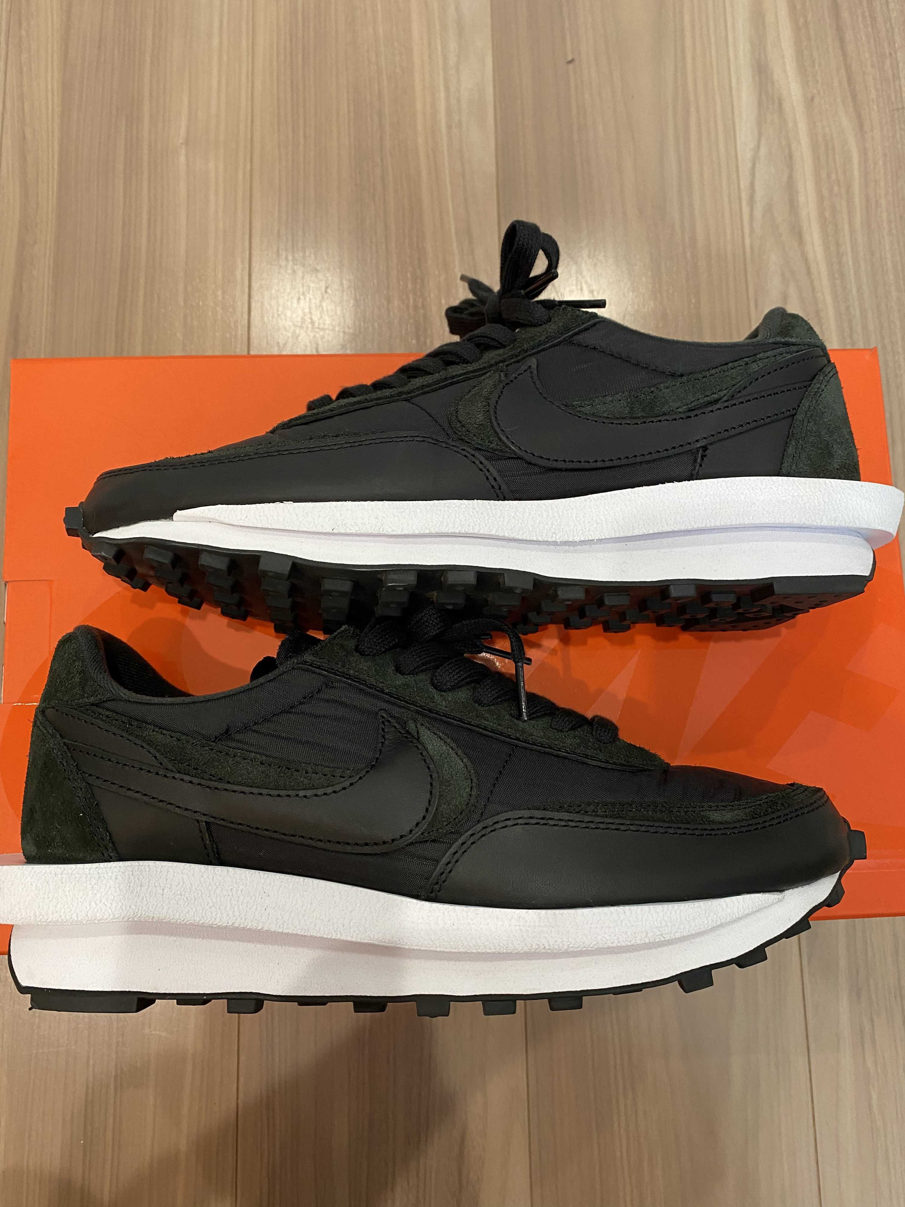 sacai × Nike LDV Waffle "Triple Black"