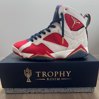 Trophy Room × Nike Air Jordan 7 "True Red and Obsidian"