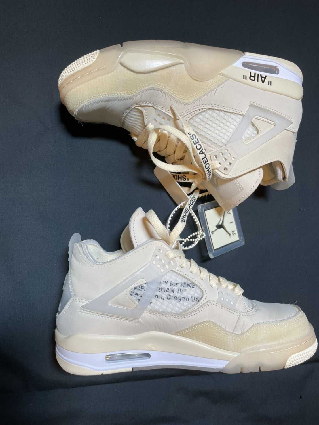 Off-White × Nike Women's Air Jordan 4 SP "Sail"