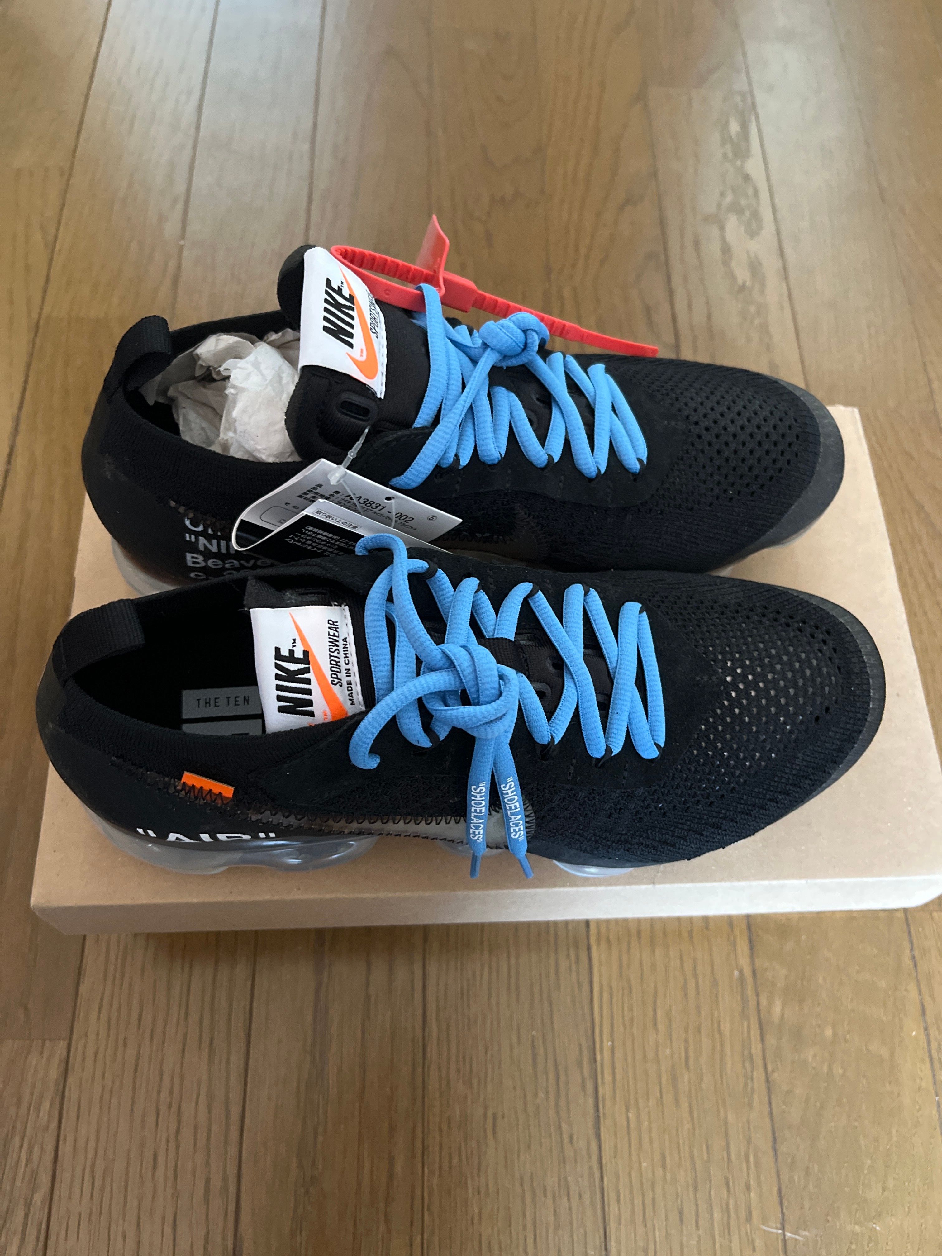 Off-White × Nike Air Vapormax "Black/Total Orange/Clear"