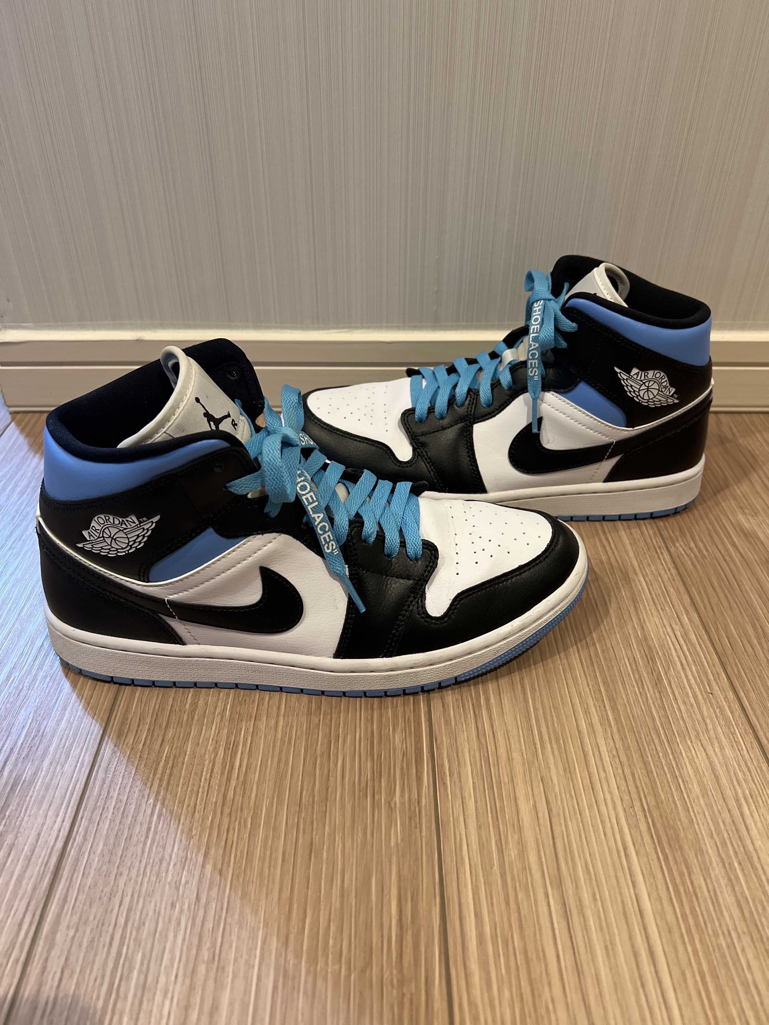 Nike Women's Air Jordan 1 Mid "Black/University Blue"