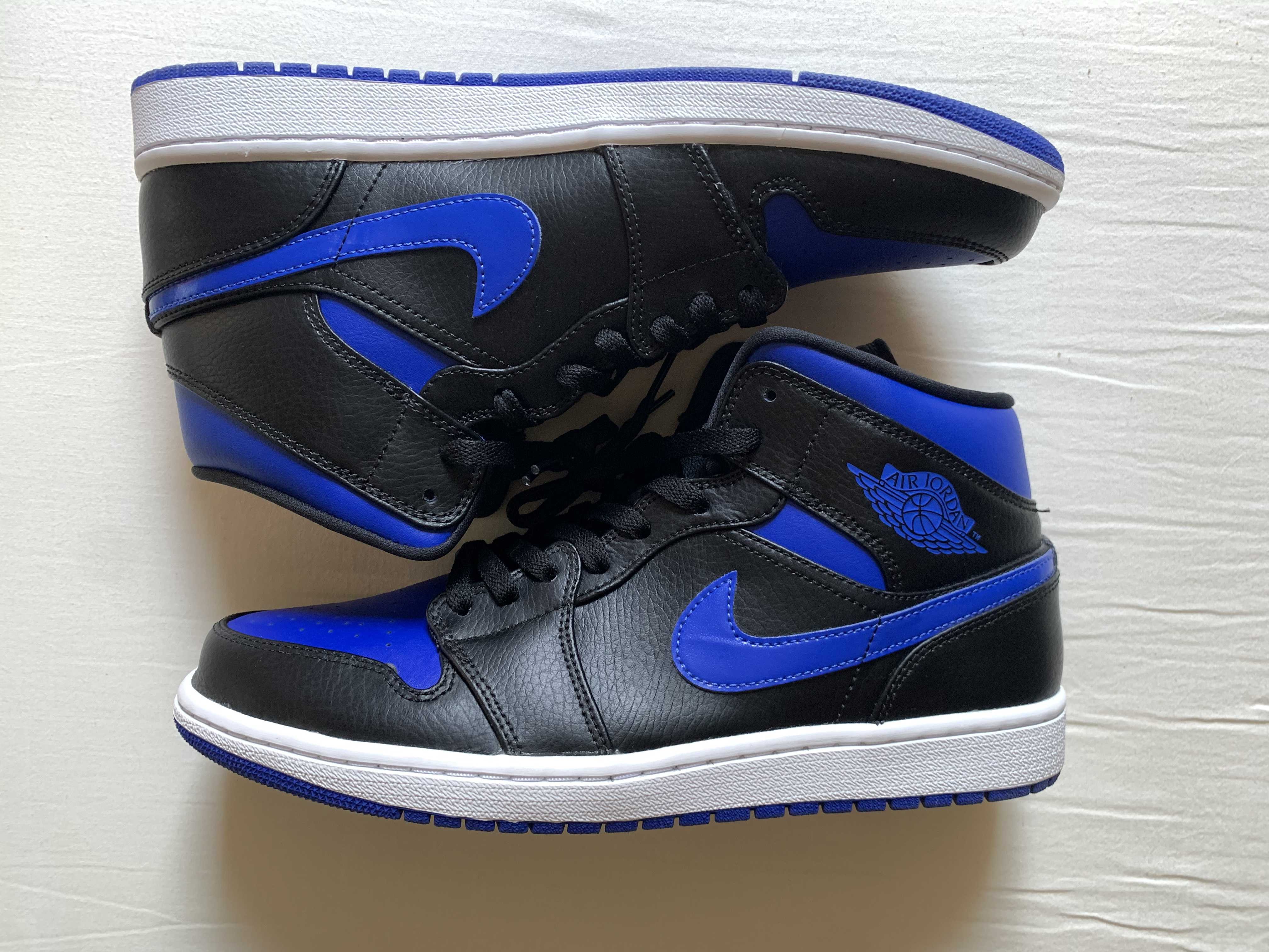 NIKE AIR JORDAN 1 MID "BLACK/BLUE"