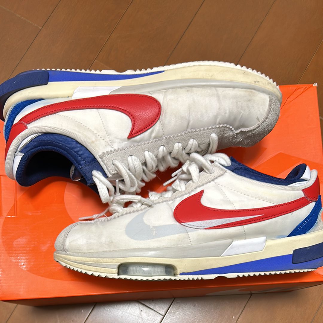 sacai × Nike Zoom Cortez "White and University Red"