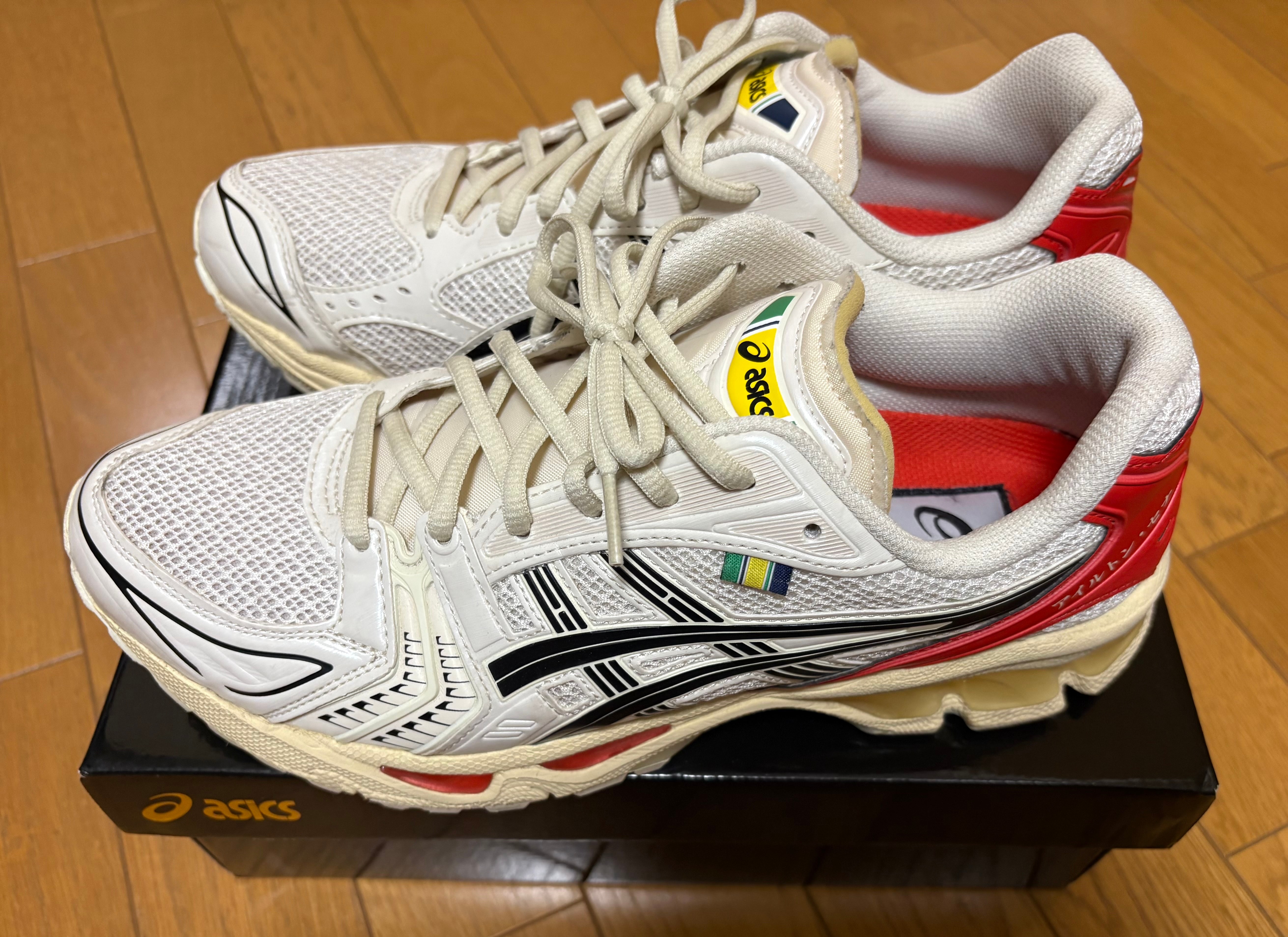 Ayrton Senna × Asics Gel-Kayano 14 "Birch/Fiery Red"