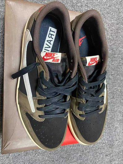 Travis Scott × Nike Air Jordan 1 Low OG SP-T "Black/Dark Mocha"