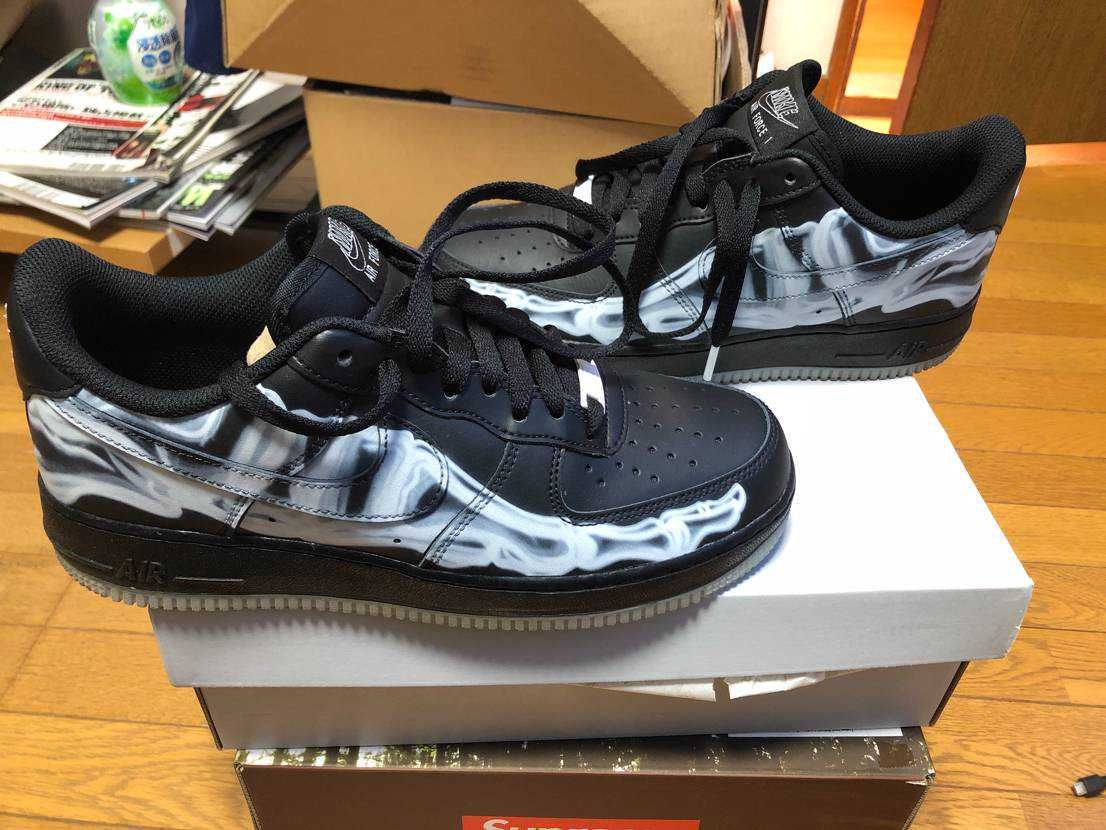 Nike Air Force 1 Low "Black Skeleton"