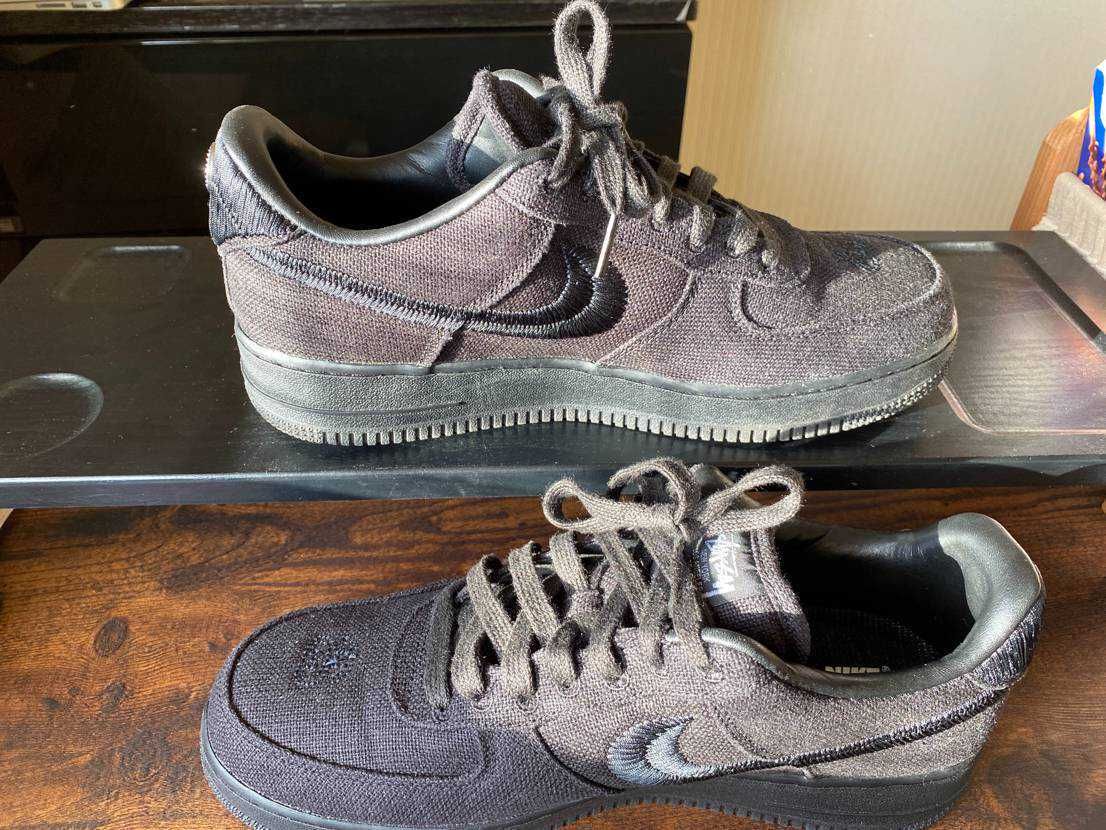 Stussy × Nike Air Force 1 Low "Triple Black"