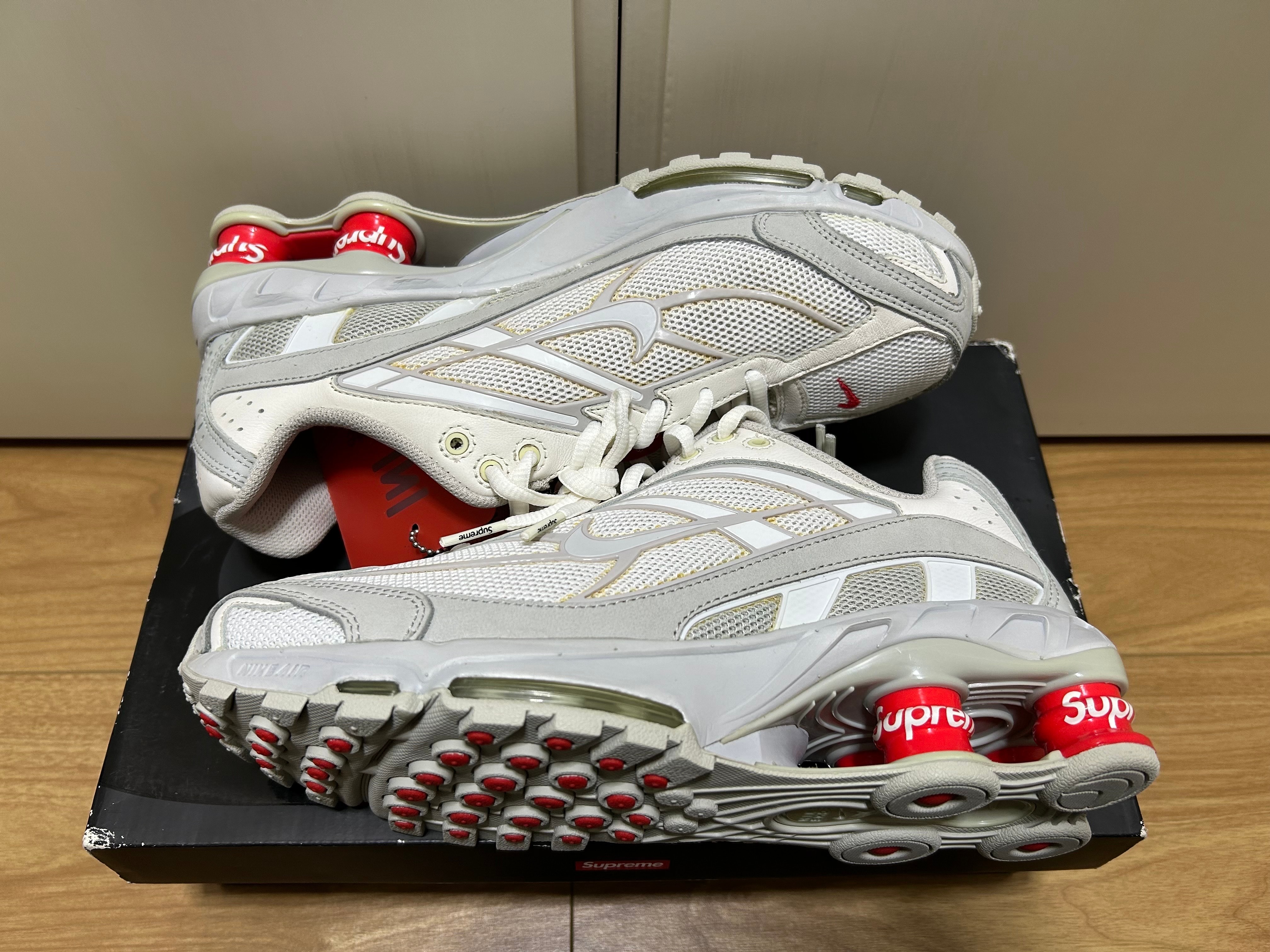Supreme × Nike Shox Ride 2 "White/Grey Fog/Flat Platinum"
