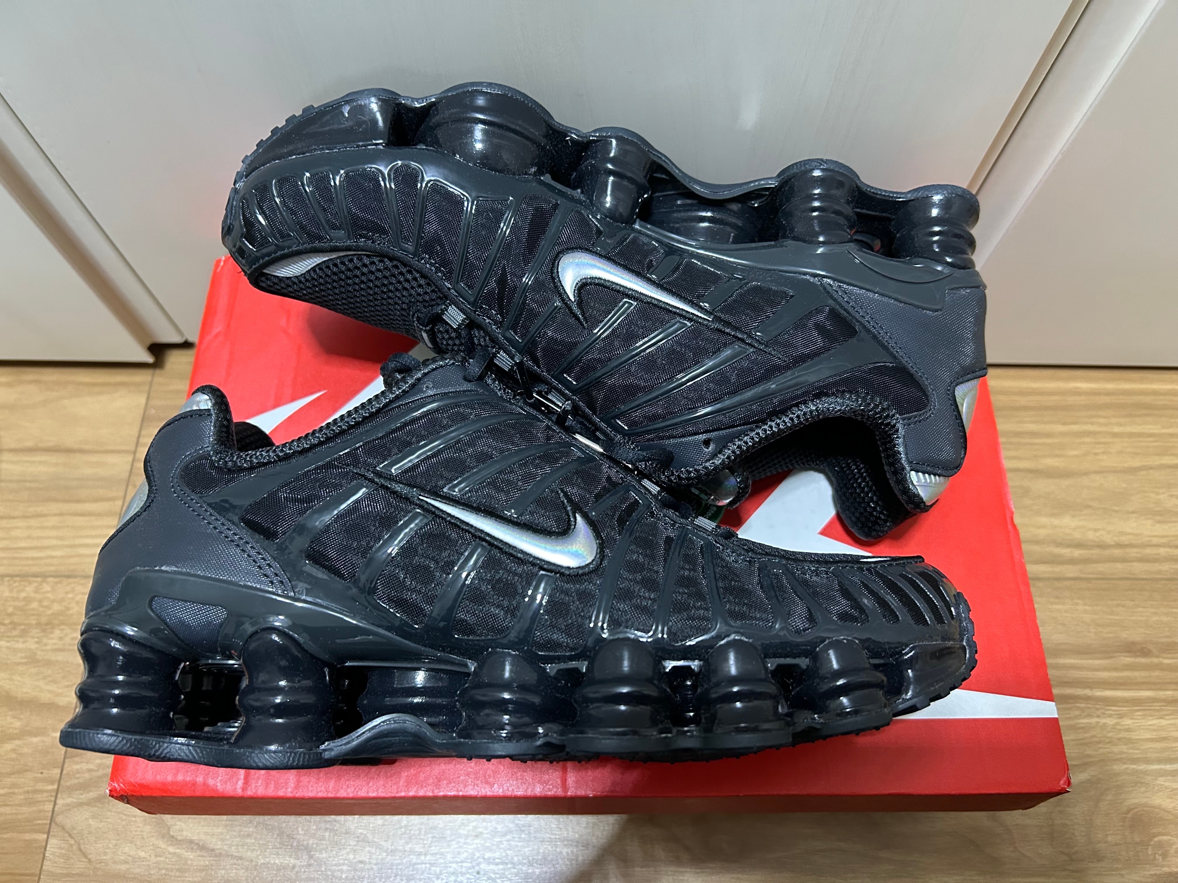 Nike Women's Shox TL "Off Noir/Metallic Silver"