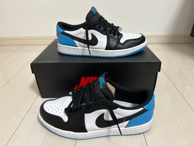 Nike Air Jordan 1 Low OG "Black and Dark Powder Blue/UNC"