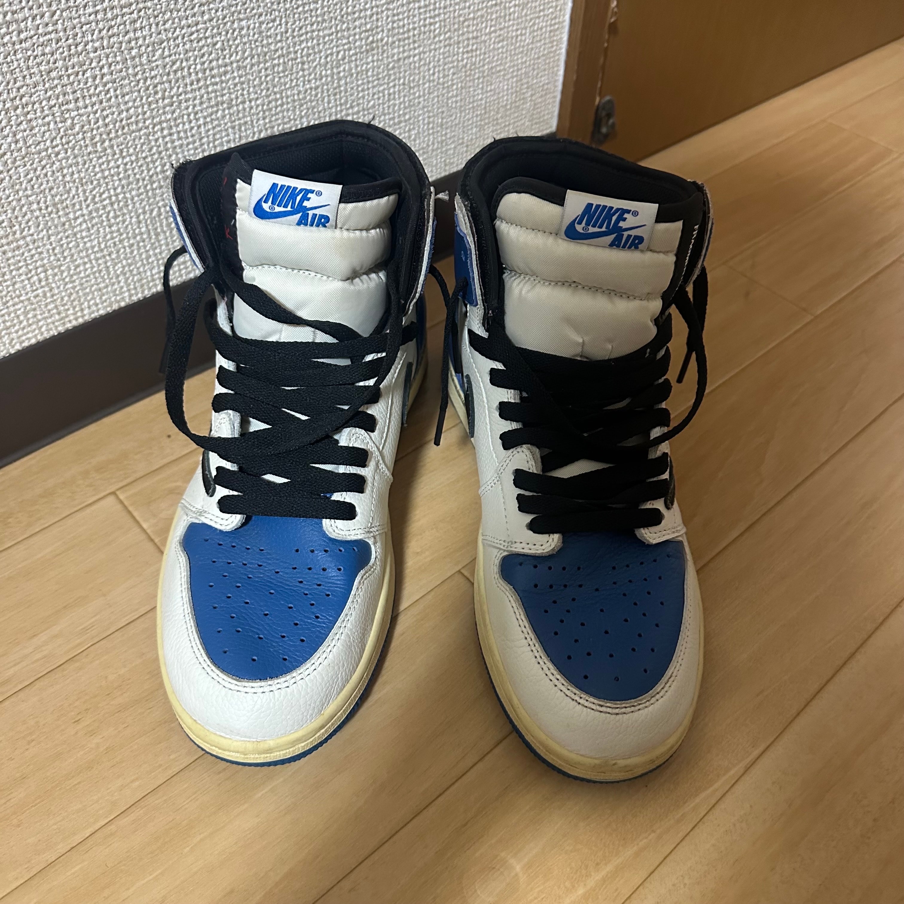 Travis Scott × fragment design × Nike Air Jordan 1 Retro High OG SP "Military Blue"