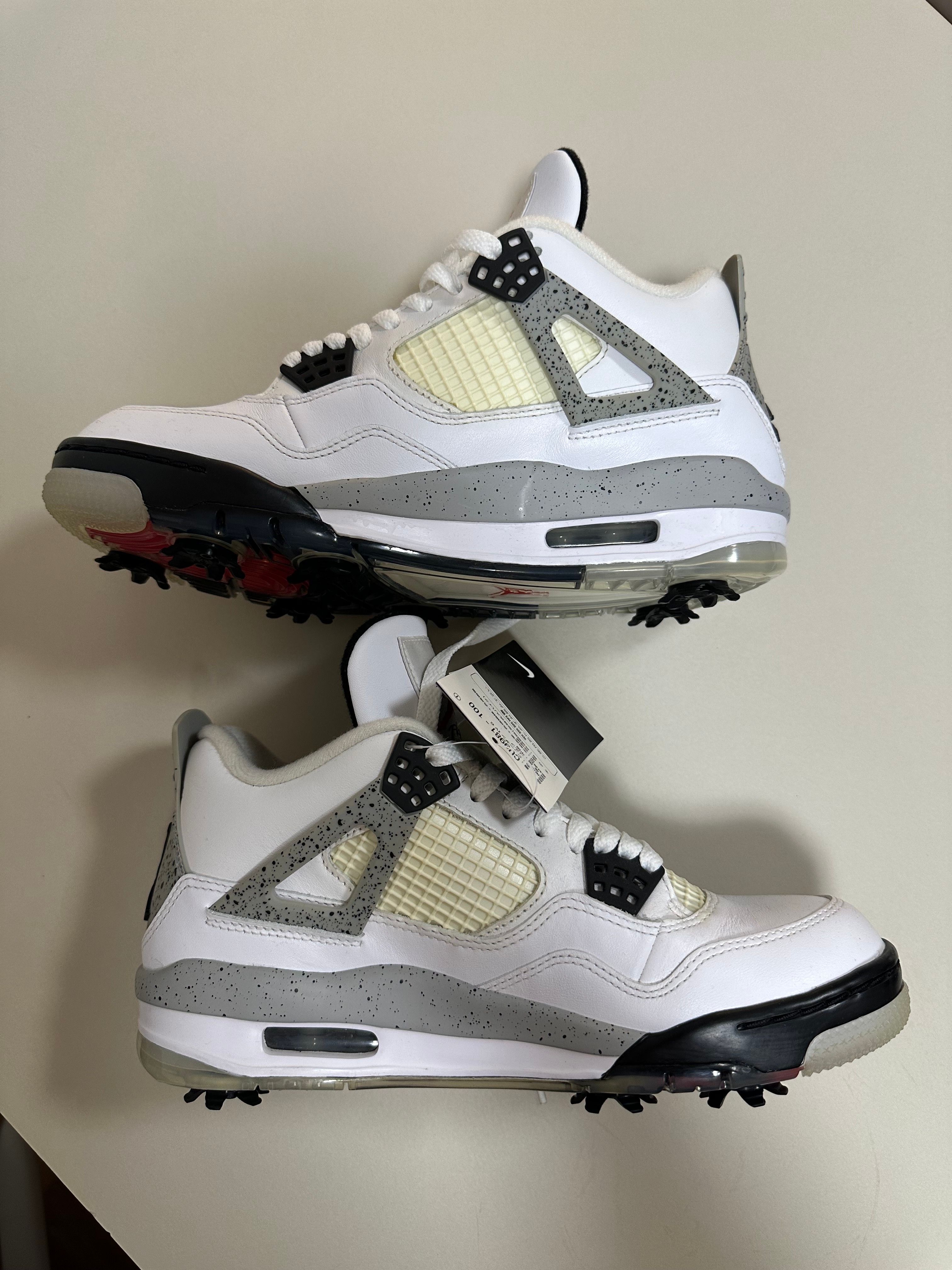 NIKE GOLF AIR JORDAN 4 "WHITE CEMENT"