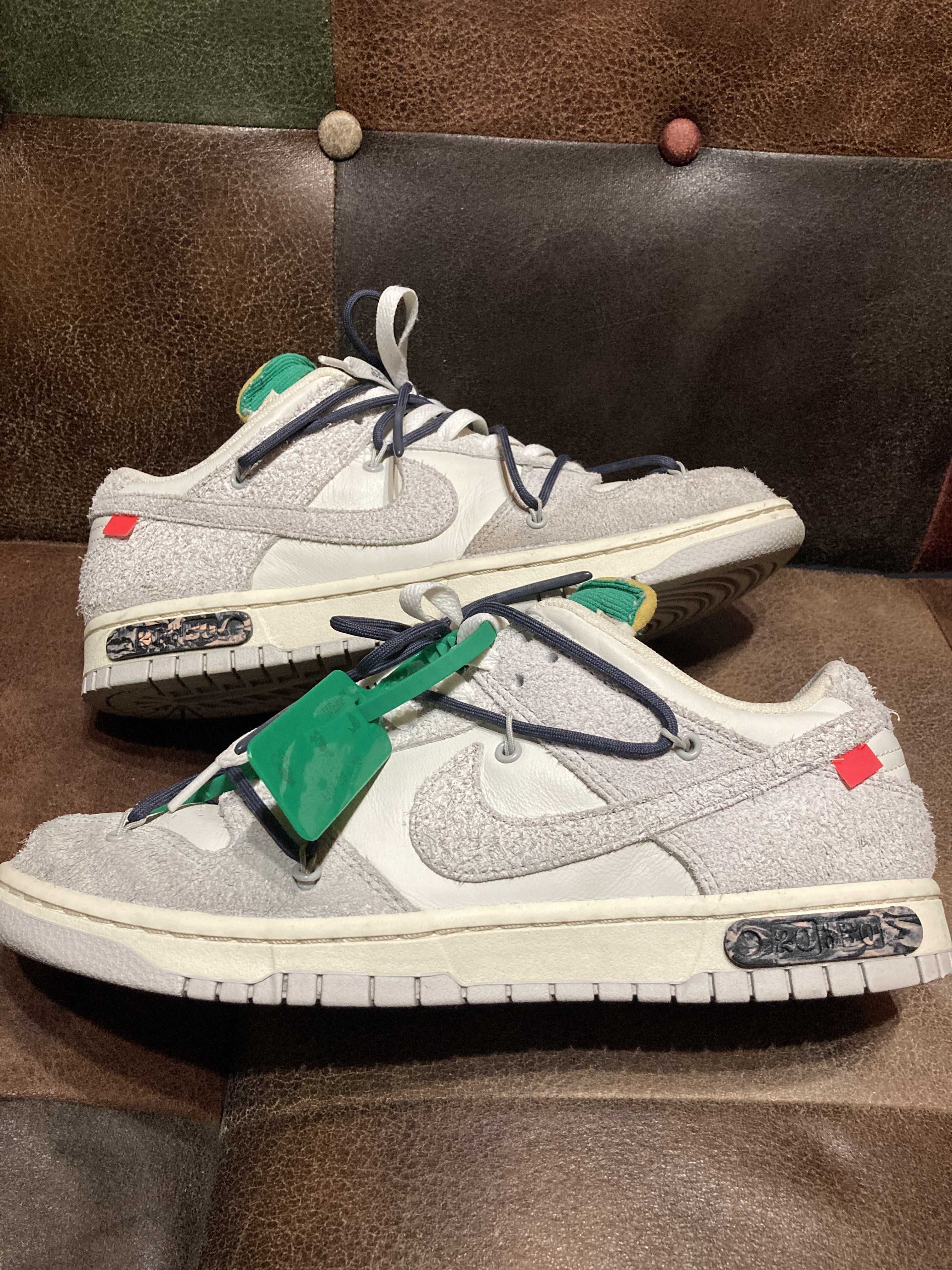 Off-White × Nike Dunk Low "Sail/Neutral Grey/Gridiron"