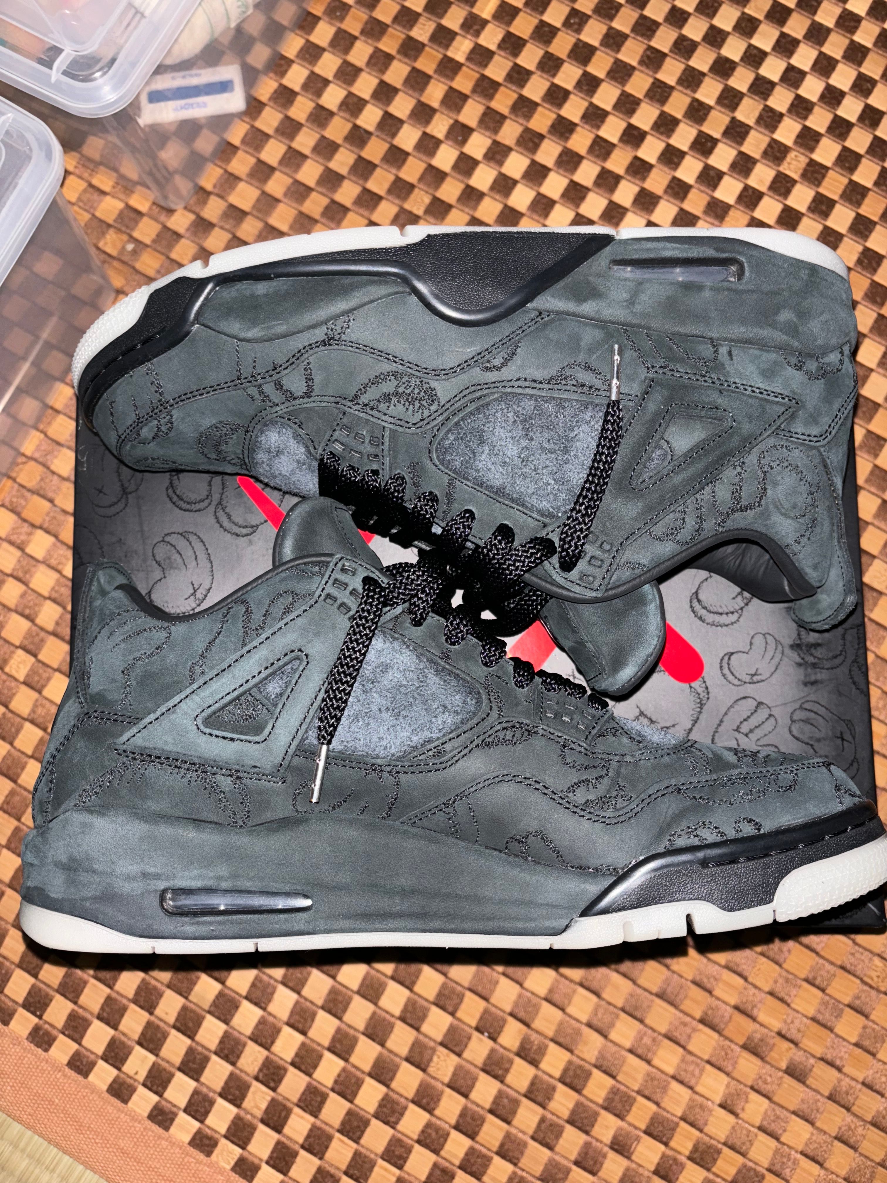 KAWS × Nike Air Jordan 4 Retro "Black"
