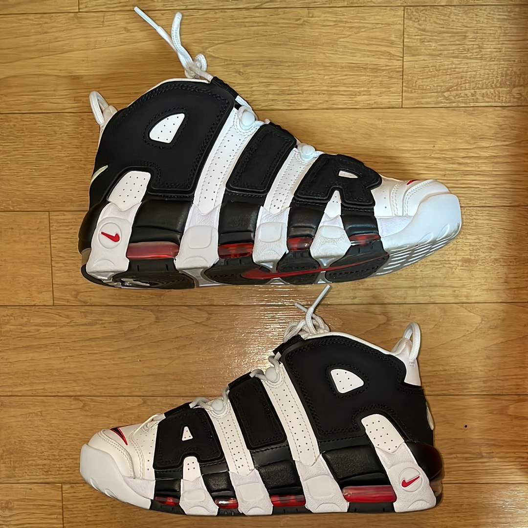 Nike Air More up Tempo "White/Black/University Red"(~2018)