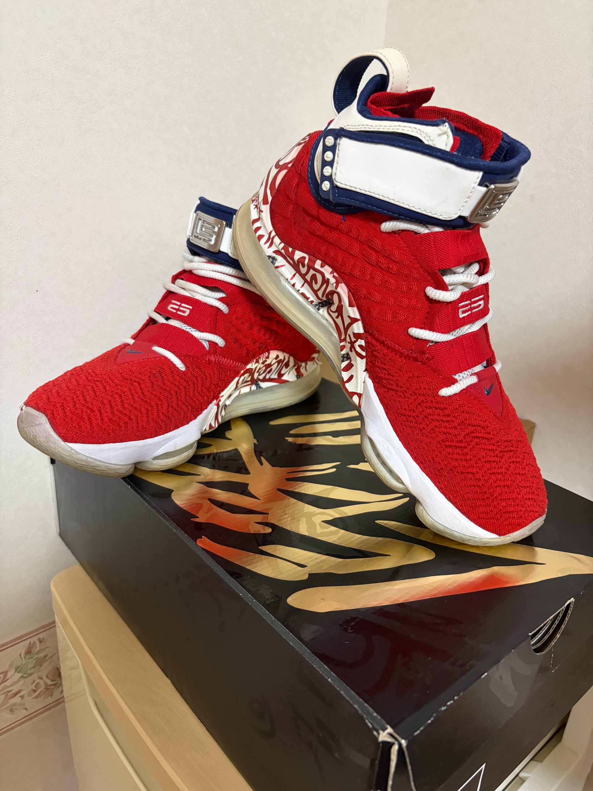 Nike Lebron 17 "Graffiti Remix Red"