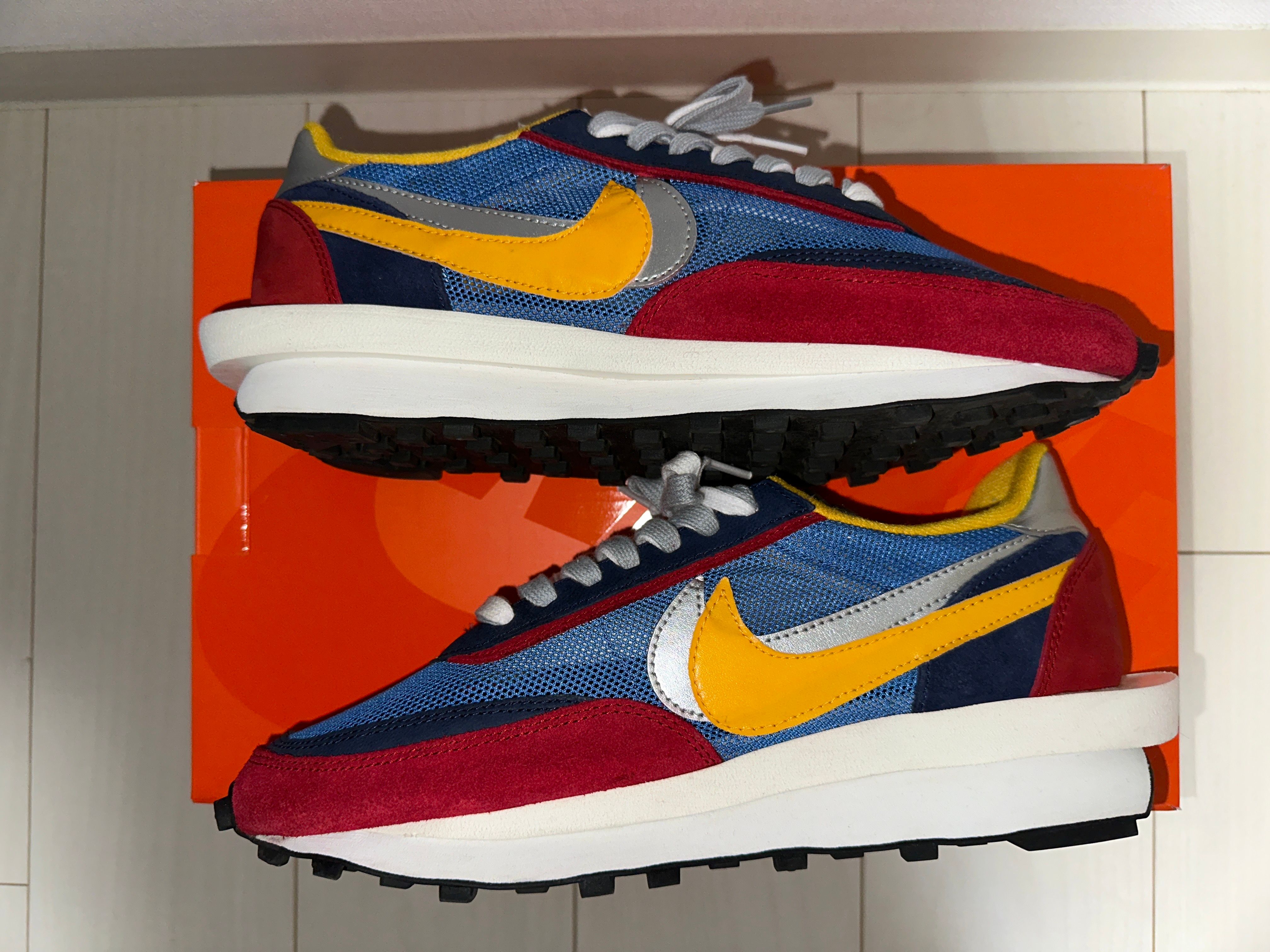 sacai × Nike LDV Waffle "Red/Blue"