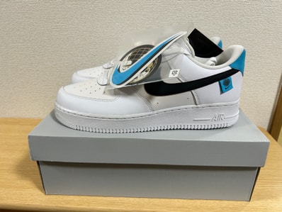 Nike Air Force 1 Low "Worldwide White Blue Fury Black"