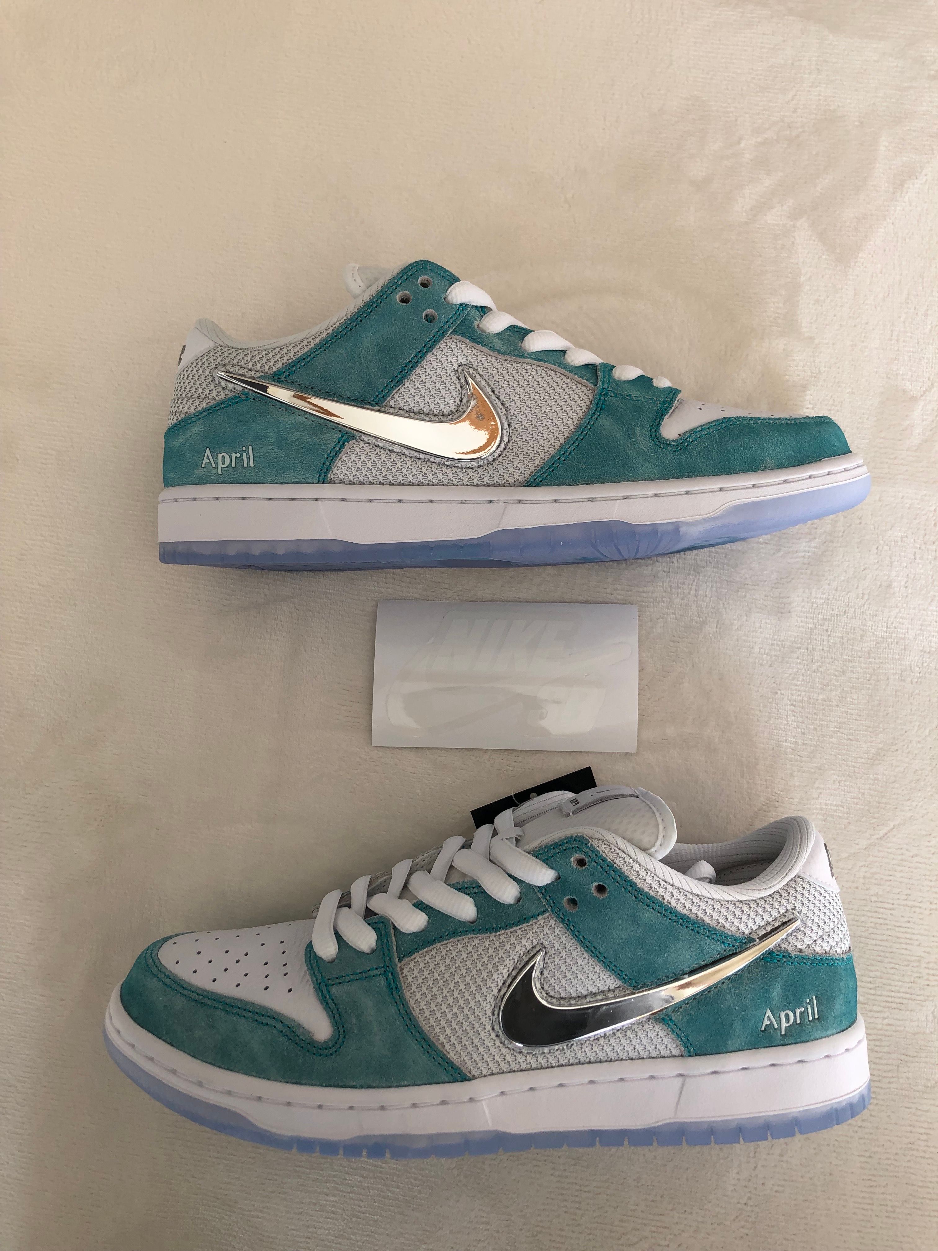 APRIL SKATEBOARDS × Nike SB Dunk Low Pro QS "White and Multi-Color"