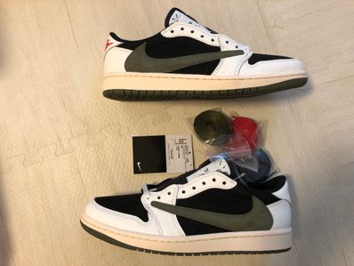Travis Scott × Nike Women's Air Jordan 1 Low OG "Medium Olive"
