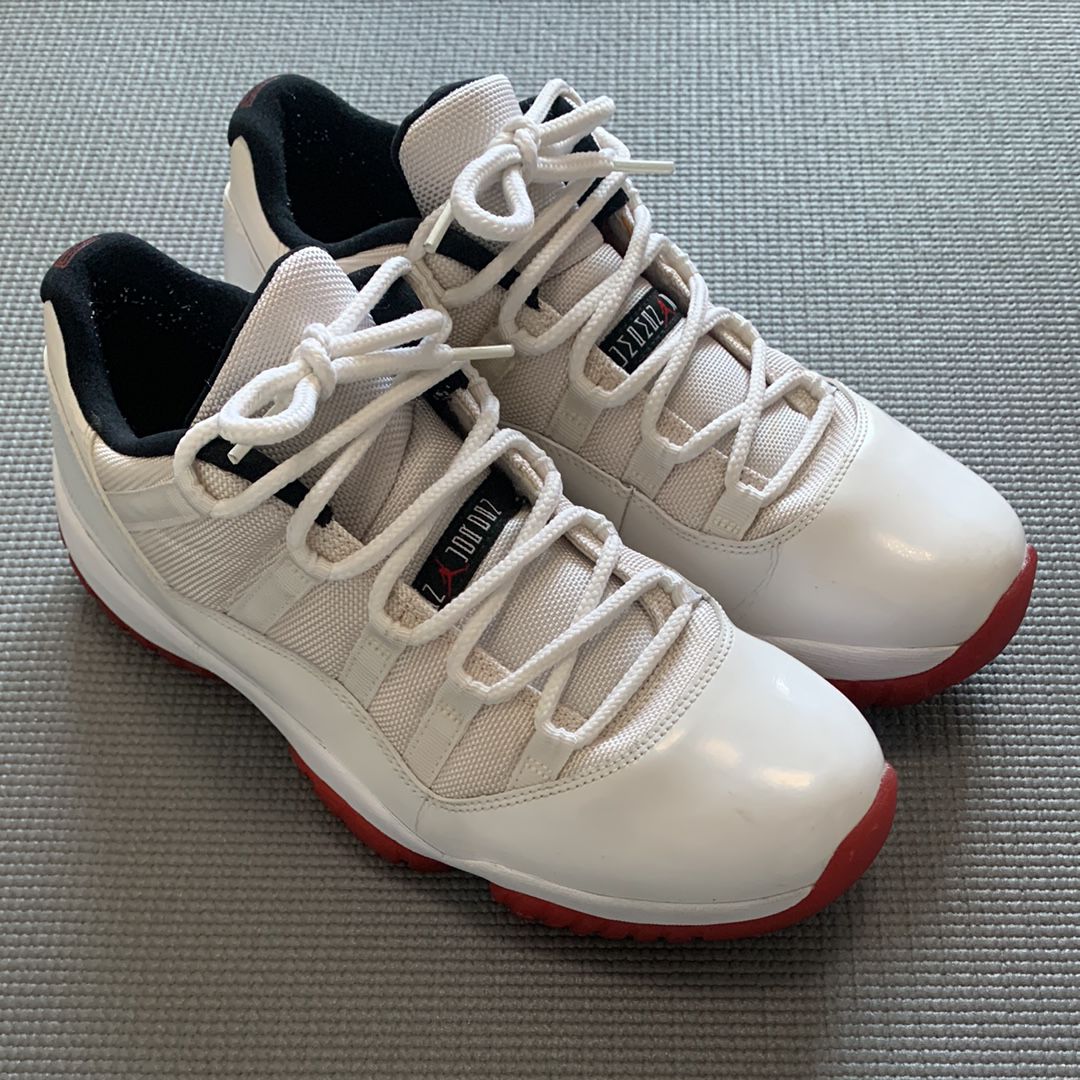 NIKE AIR JORDAN 11 RETRO LOW WHITE RED (2012)