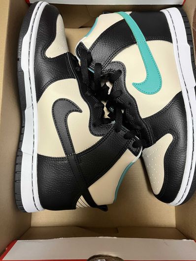 Nike Dunk High Retro EMB "Pearl White and Washed Teal"