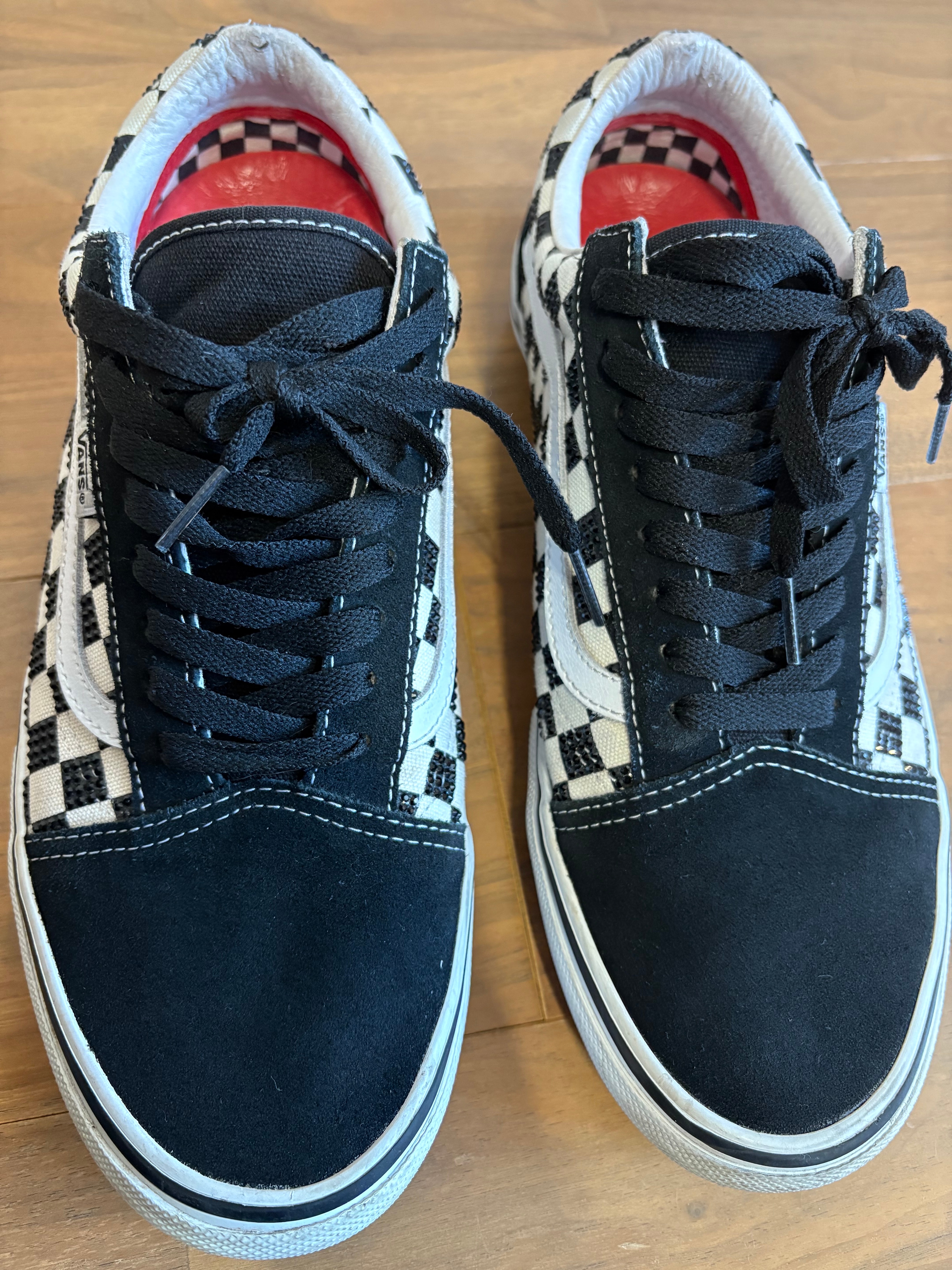 シュプリーム × スワロフスキー × バンズ オールドスクール  "ブラック"