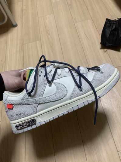 Off-White × Nike Dunk Low "Sail/Neutral Grey/Gridiron"