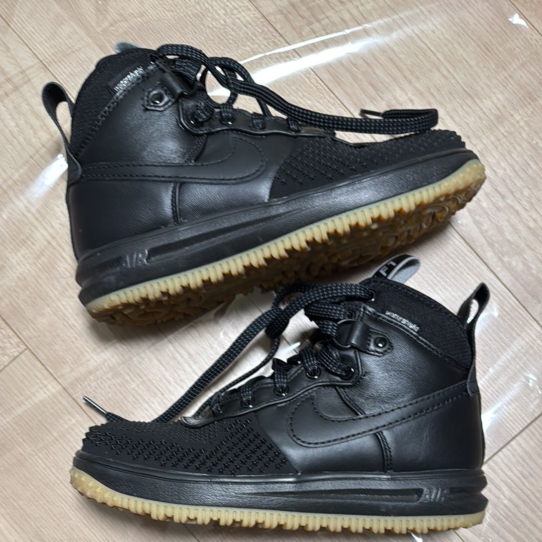 Nike Lunar Force 1 Duckboot "Black/Metallic Silver/Anthracite"