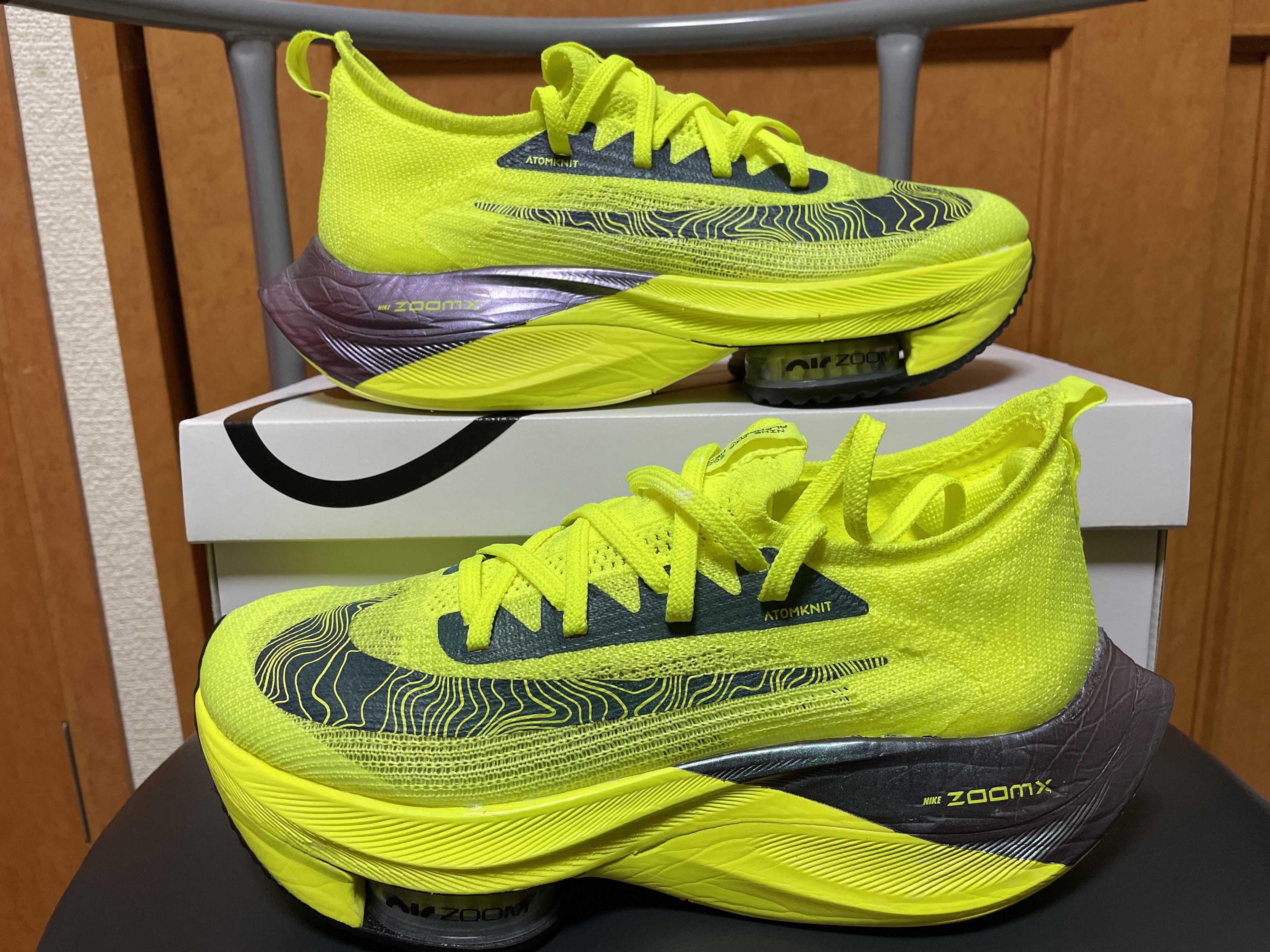 NIKE AIR ZOOM ALPHAFLY NEXT% "VOLT-RACER BLUE/BLACK"