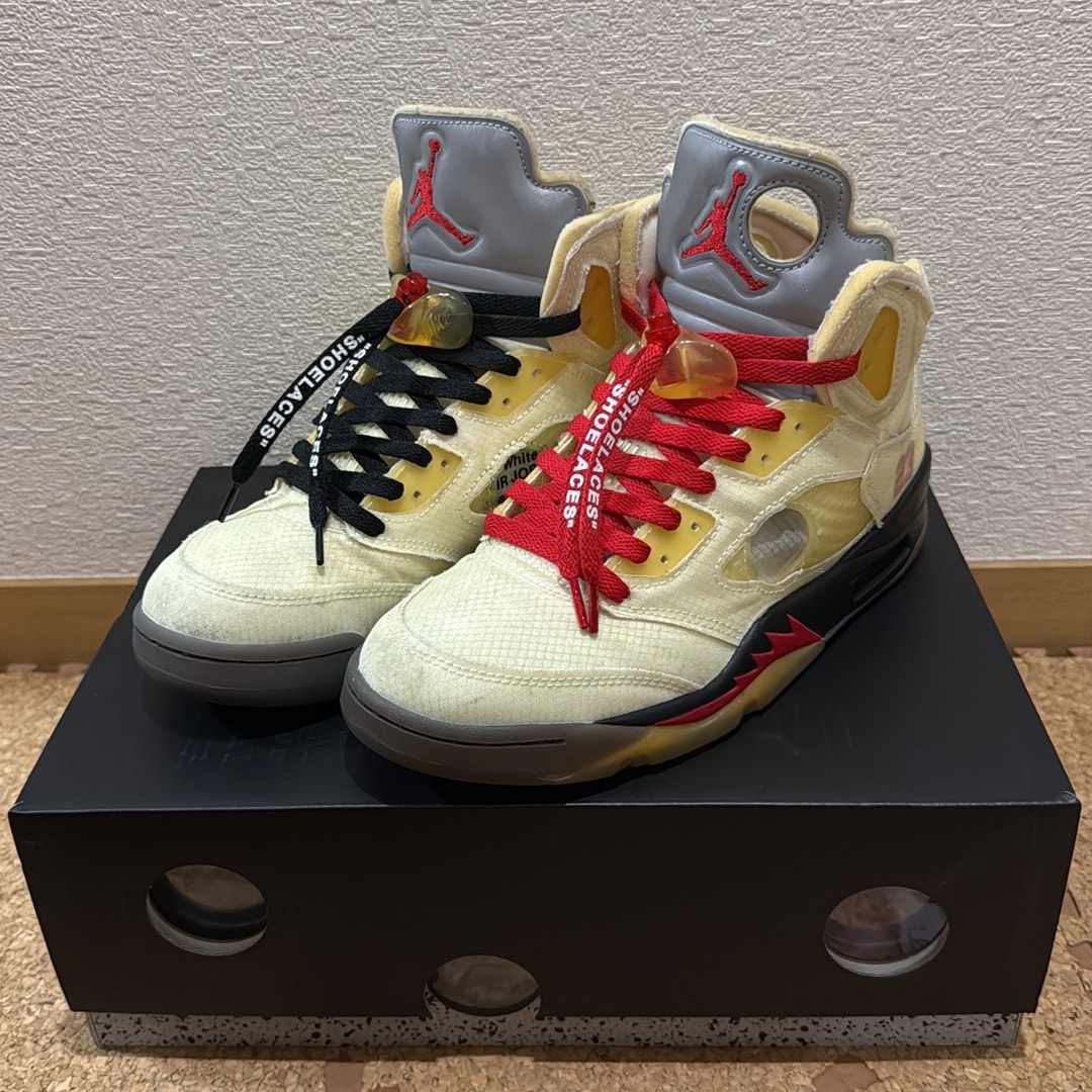 Off-White × Nike Air Jordan 5 "Sail"