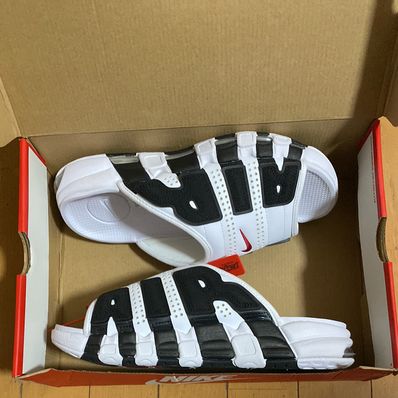 Nike Air More Uptempo Slide "White and Black"