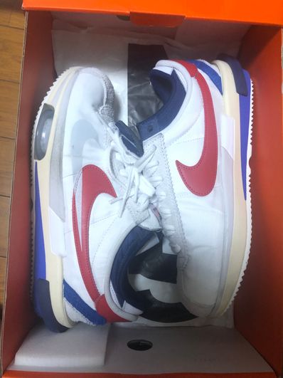 sacai × Nike Zoom Cortez "White and University Red"