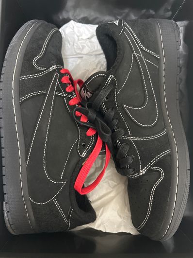 Travis Scott × Nike Air Jordan 1 Low OG SP "Black Phantom"