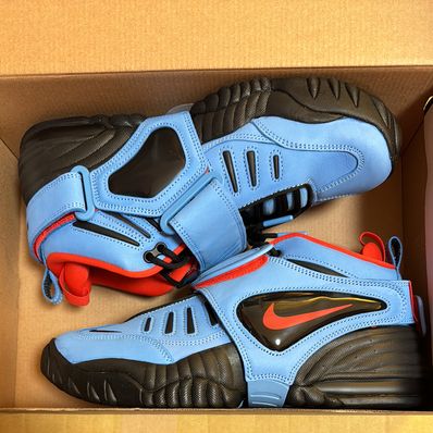 AMBUSH × Nike Air Adjust Force "University Blue and Habanero Red"
