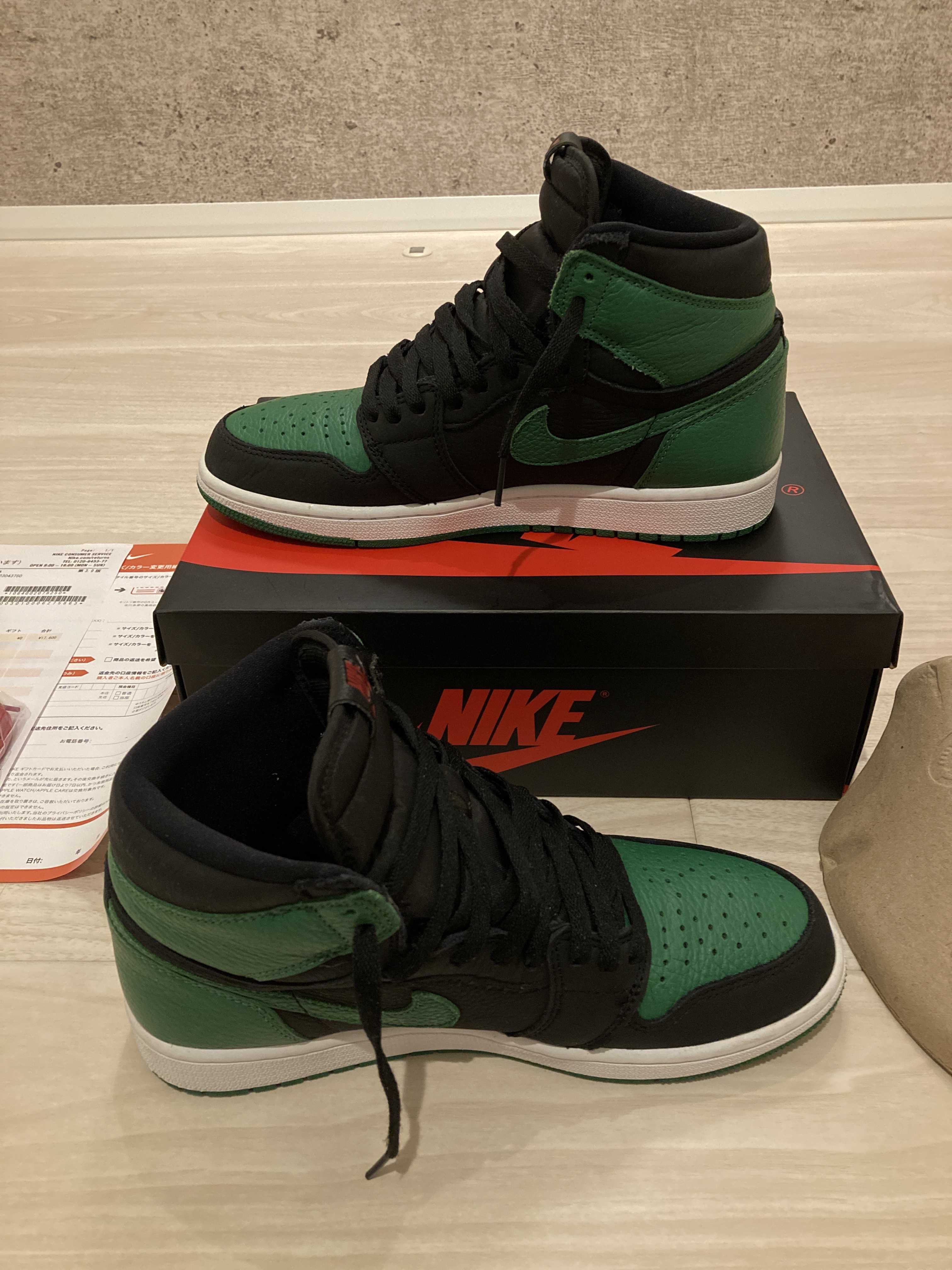 Nike Air Jordan 1 Retro High OG "Black/Pine Green" (2020)      