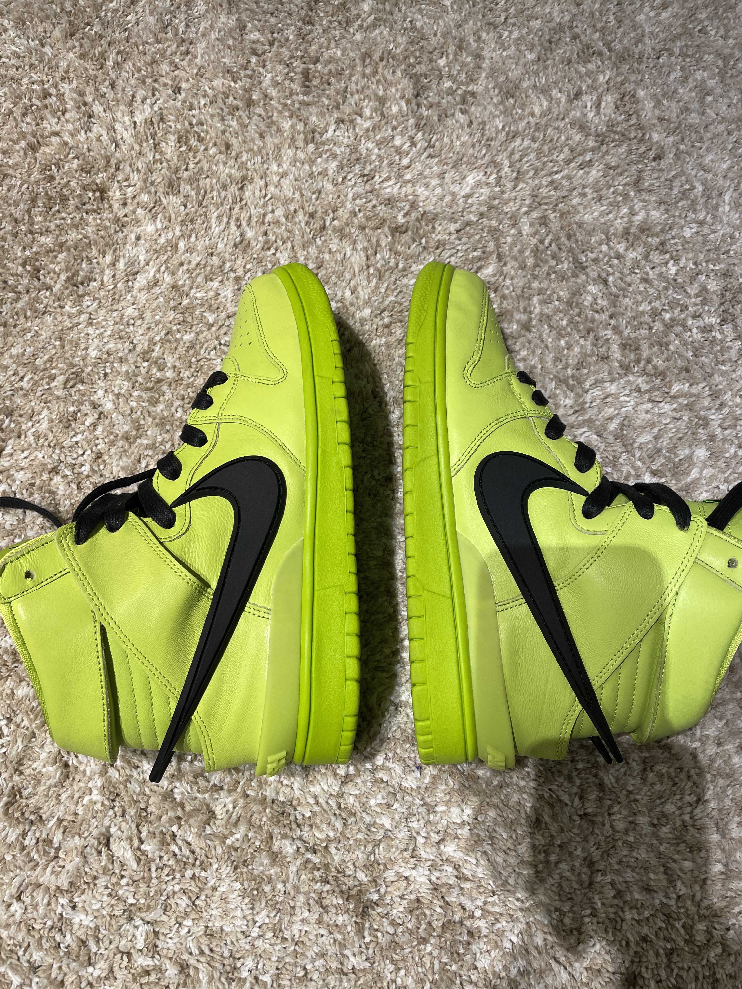 AMBUSH × NIKE DUNK HIGH "FLASH LIME"