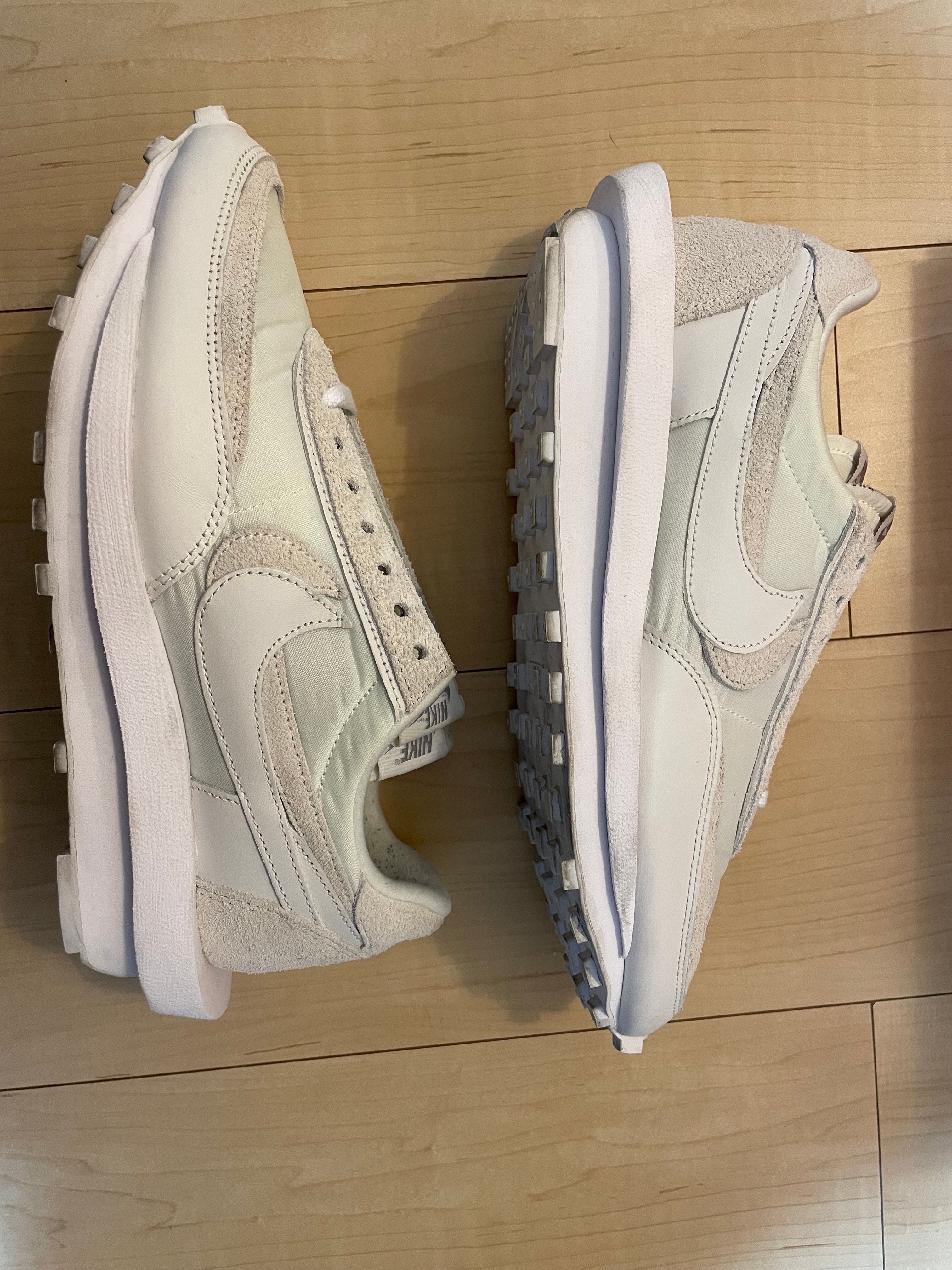 sacai × Nike LDV Waffle "Triple White"