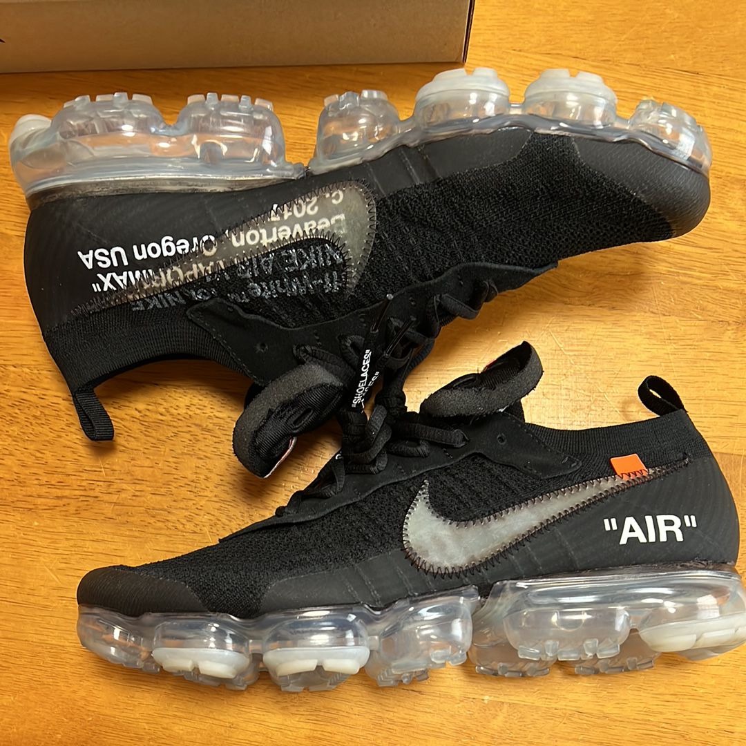 Off-White × Nike Air Vapormax "Black/Total Orange/Clear"